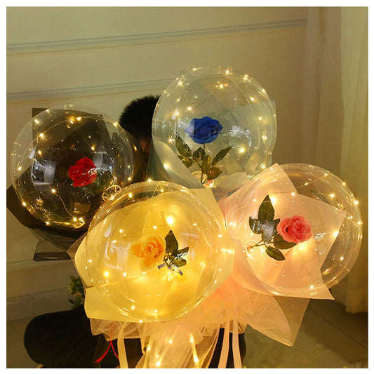 Eternal Glow Rose Balloon